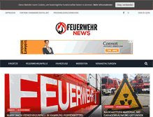 Tablet Screenshot of feuerwehr-news.com